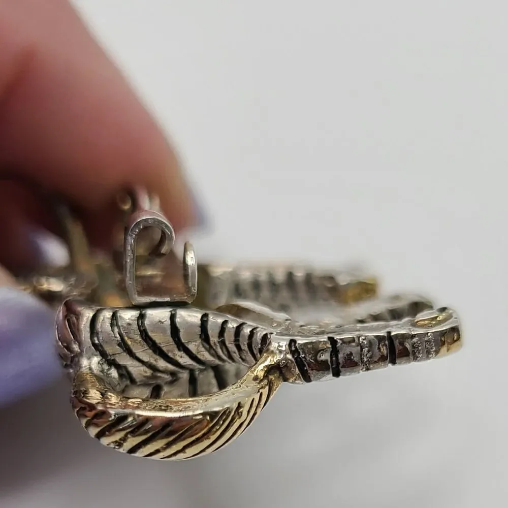 Vintage Zebra brooch pin